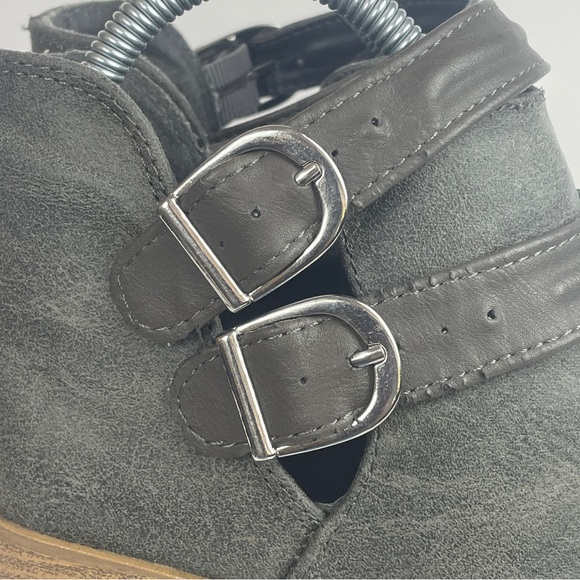 Rue21 Charcoal Ankle Booties with Buckle Detail - Picture 11 of 13